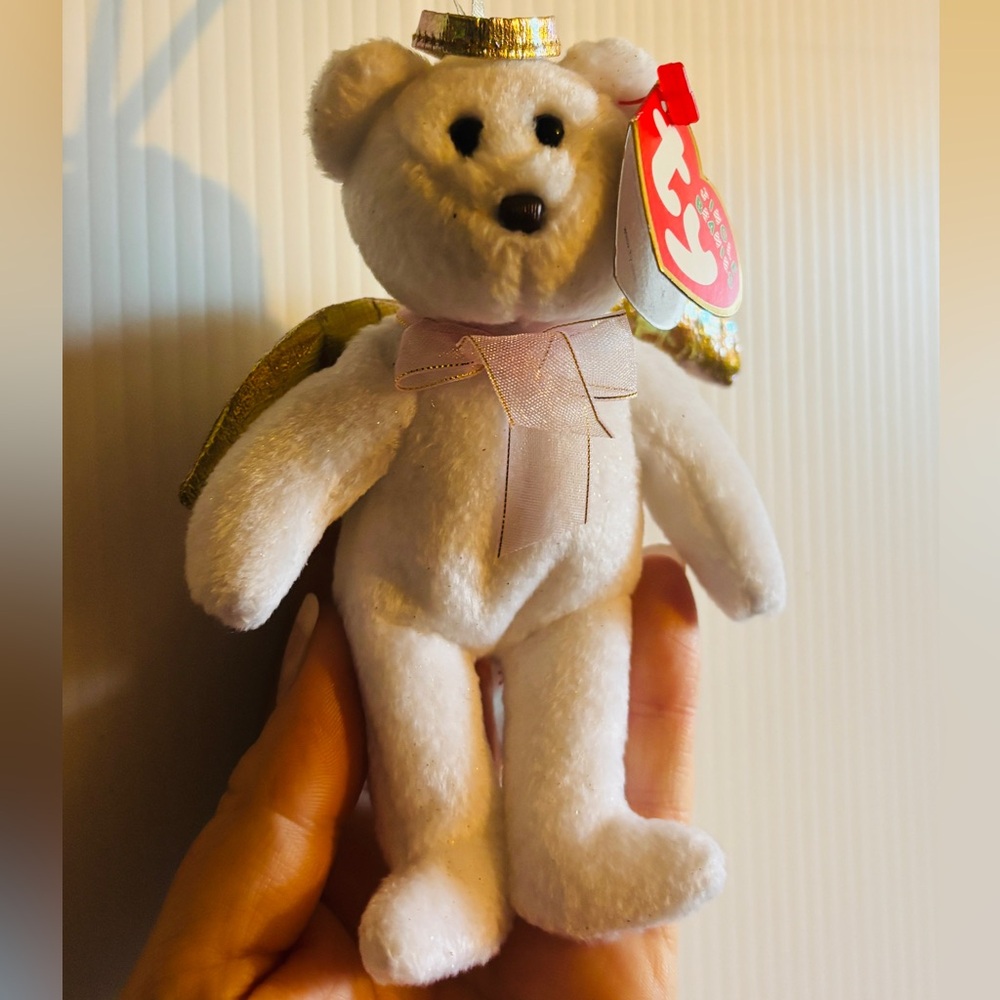 White Angel Bear Plush Toy